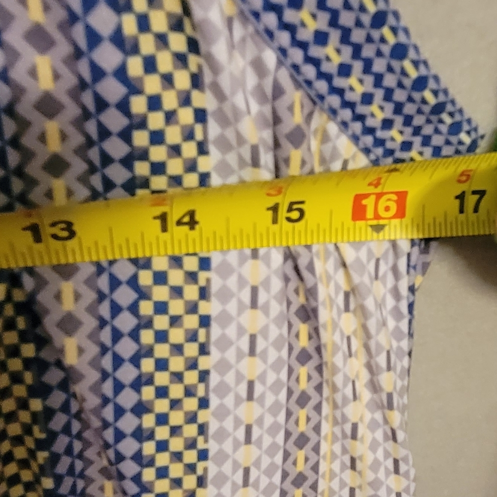 Prana XL Blue and Yellow Striped Maxi Dress - Picture 5 of 7
